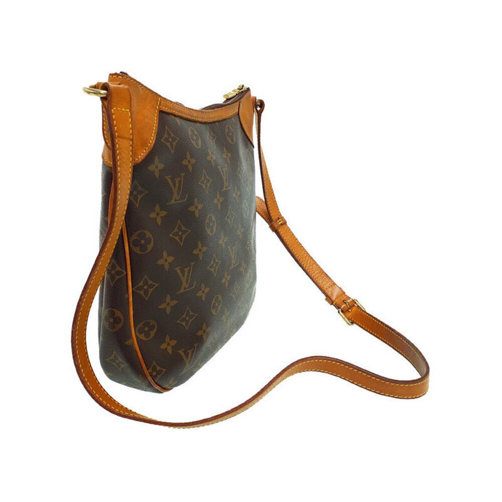 Louis Vuitton Odeon Brown Monogram Bag Leather Shoulder